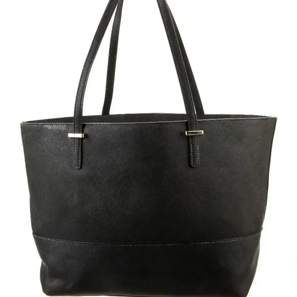Kate spade black saffiano leather tote handbag
